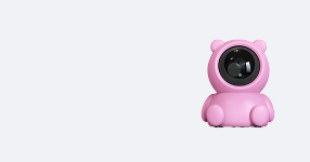 Pink Teddy Bear Baby Monitor by Ayeeb – Front View