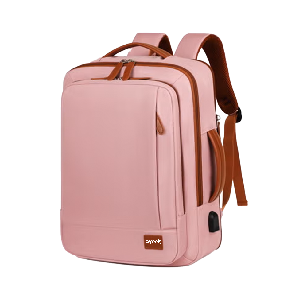 Pink USB Charging Laptop Backpack – Ayeeb® EHABP Model